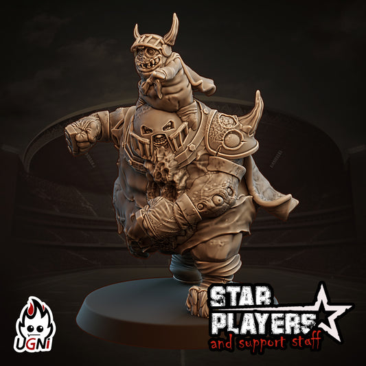 Barfsmith Plague Fantasy Football Star Player Sculpted by Ugni Miniatures for Tabletop Games, Dioramas and Statues