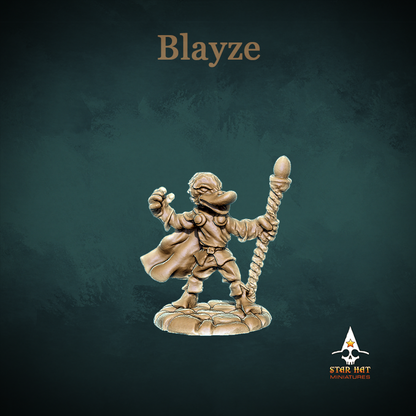 Blayze Duck-Folk, Aarakocra Khanard Wizard, Sorcerer and All Around Magic Guy by Star Hat Miniatures for Tabletop Games, Dioramas and Statues, Available in 15mm, 28mm, 32mm, 32mm heroic, 54mm and 75mm Statue Scale