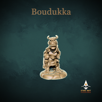 Boudukka Duck-Folk, Aarakocra Khanard Warlord Chieftan of the Ponds by Star Hat Miniatures for Tabletop Games, Dioramas and Statues, Available in 15mm, 28mm, 32mm, 32mm heroic, 54mm and 75mm Statue Scale