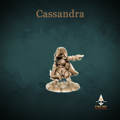 Cassandra Aarakocra Rogue with Crossbow by Star Hat Miniatures for Tabletop Games, Dioramas and Statues, Available in 15mm, 28mm, 32mm, 32mm heroic, 54mm and 75mm Statue Scale