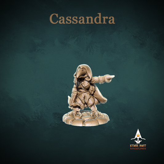 Cassandra Aarakocra Rogue with Crossbow by Star Hat Miniatures for Tabletop Games, Dioramas and Statues, Available in 15mm, 28mm, 32mm, 32mm heroic, 54mm and 75mm Statue Scale