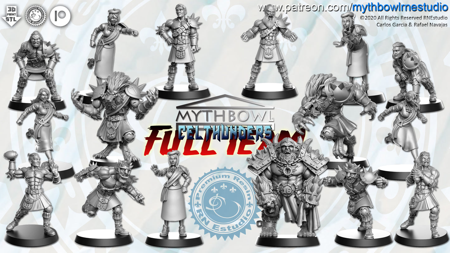 Celthunder Norsemen Fantasy Football Team by RN Studios for Tabletop Games, Dioramas and Statues