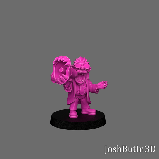 Da Mouf Goblin (small) Professional Manager from Space and Pride of the Space South by Josh Butlin 3D Games for Tabletop Games, Dioramas and Statues, Available in 15mm, 28mm, 32mm, 32mm heroic, 54mm and 75mm Statue Scale