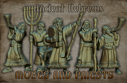 Ancient Hebrew Heroes, Historical and Fantasy Wargaming Sculpted by Red Copper Miniatures for Tabletop Games, Dioramas and Statues, Available in 15mm, 20mm, 28mm, 32mm, 54mm and 75mm Statue Scale