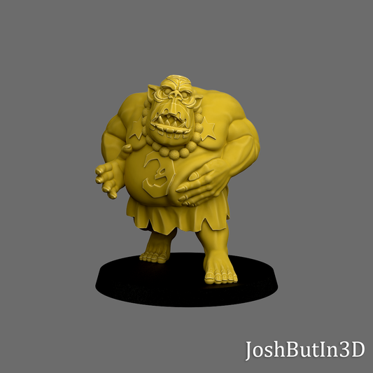 Kamalaaagh (Large) Orc Grapplaz Professional Wrestler from Space with Charisma by JoshButin3D Games for Tabletop Games, Dioramas and Statues, Available in 15mm, 28mm, 32mm, 32mm heroic, 54mm and 75mm Statue Scale (Copy)