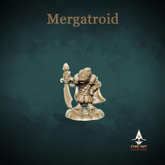 Mergatroid Duck-Folk, Aarakocra Khanard Thane of the Ponds by Star Hat Miniatures for Tabletop Games, Dioramas and Statues, Available in 15mm, 28mm, 32mm, 32mm heroic, 54mm and 75mm Statue Scale