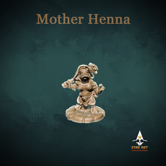 Mother Henna Duck-Folk, Aarakocra Khanard Holy Paladin and Cleric Nun with Book by Star Hat Miniatures for Tabletop Games, Dioramas and Statues, Available in 15mm, 28mm, 32mm, 32mm heroic, 54mm and 75mm Statue Scale