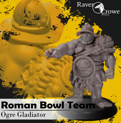 Roman Legion Fantasy Football Human Team Featuring EXLUSIVE Miniature by Raven Crowe Miniatures for Tabletop Games, Dioramas and Statues