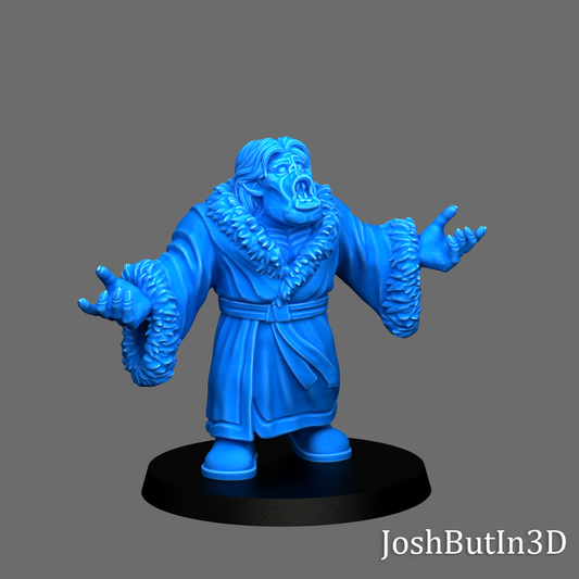 Rikk Fyre Orc Professional Wrestler from Space and Boy of Nature by Josh Butlin 3D Games for Tabletop Games, Dioramas and Statues, Available in 15mm, 28mm, 32mm, 32mm heroic, 54mm and 75mm Statue Scale