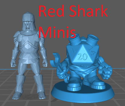 D20 Artificer Construct Hero (Small) by Minitaurus for Tabletop Games, Dioramas and Statues, Available in 15mm, 28mm, 32mm, 32mm heroic, 54mm and 75mm Statue Scale