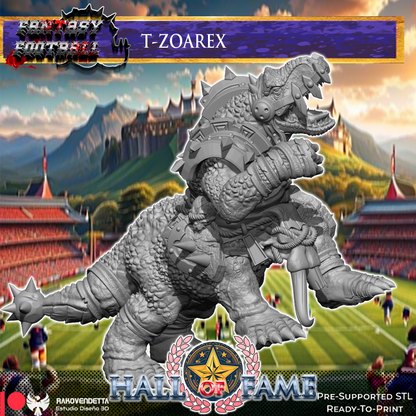 T-Zoarex Fantasy Football Star Player by Rako Vendetta Miniatures for Tabletop Games, Dioramas and Statues