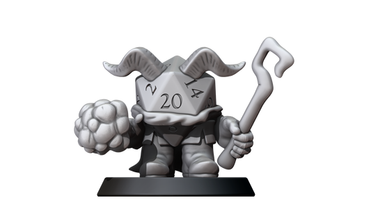 D20 Warlock Construct Hero (Small) by Minitaurus for Tabletop Games, Dioramas and Statues, Available in 15mm, 28mm, 32mm, 32mm heroic, 54mm and 75mm Statue Scale