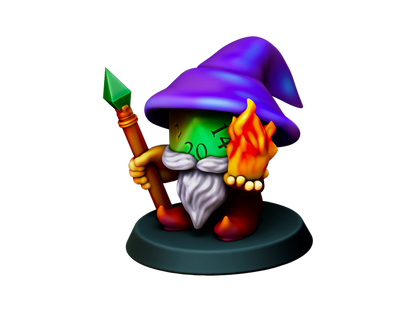 D20 Wizard Construct Hero (Small) by Minitaurus for Tabletop Games, Dioramas and Statues, Available in 15mm, 28mm, 32mm, 32mm heroic, 54mm and 75mm Statue Scale