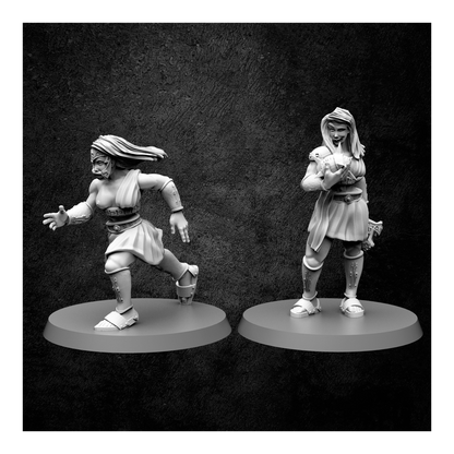 Greek Amazon Wonderful Women Fantasy Football Team by Rako Vendetta Miniatures for Tabletop Games, Dioramas and Statues