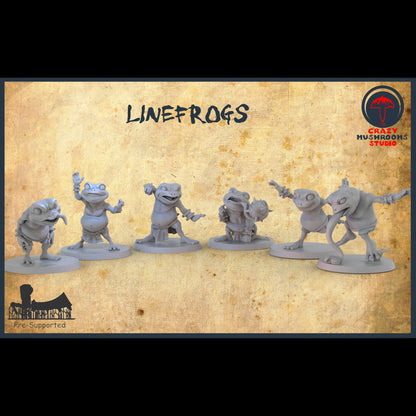 Frog and Toad Fantasy Football Team Sculpted by Crazy Mushroom Studio for Tabletop Games, Dioramas and Statues. Full Team, Boosters and More!