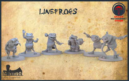 Frog and Toad Fantasy Football Team Sculpted by Crazy Mushroom Studio for Tabletop Games, Dioramas and Statues. Full Team, Boosters and More!