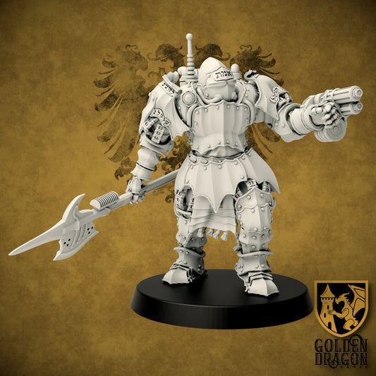 Holy Roman Empire - Chaim Drescher: The Maccabean Knight (Large) 28mm-32mm Scale Human Trench Crusader Sculpted by Golden Dragon Games