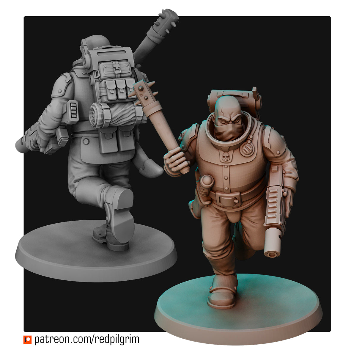Desert Hawks Advance Team Human Defense Force Elite Veteran Scout Squad of five Available in bits. 32mm Scale for popular wargames.
