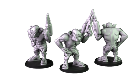 Pool Party Orc with Water Gun Sculpted by Crosslances Miniatures for Tabletop Games, Dioramas and Statues