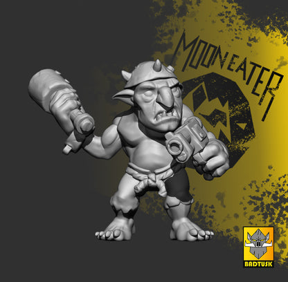 Goblin Mooneater Recruits Squad of ten plus Leader for Eleven Unique Sculpts by Bad Tusk Miniatures for Tabletop Games, Dioramas and Statues