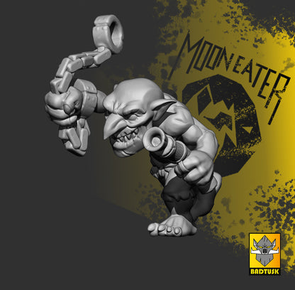 Goblin Mooneater Recruits Squad of ten plus Leader for Eleven Unique Sculpts by Bad Tusk Miniatures for Tabletop Games, Dioramas and Statues