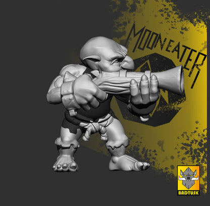 Goblin Mooneater Recruits Squad of ten plus Leader for Eleven Unique Sculpts by Bad Tusk Miniatures for Tabletop Games, Dioramas and Statues