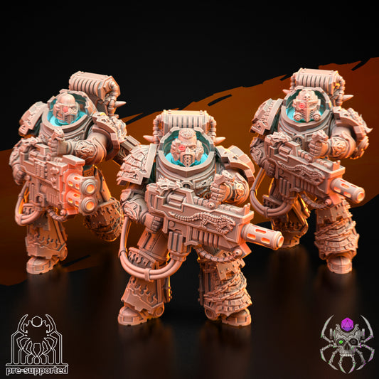 Battle Brothers Flame Lizard Destroyers Squad Space Knight Dragon Marine Support Sculpted by 8 Leg Miniatures and Available in 40mm (28mm-32mm scale)!