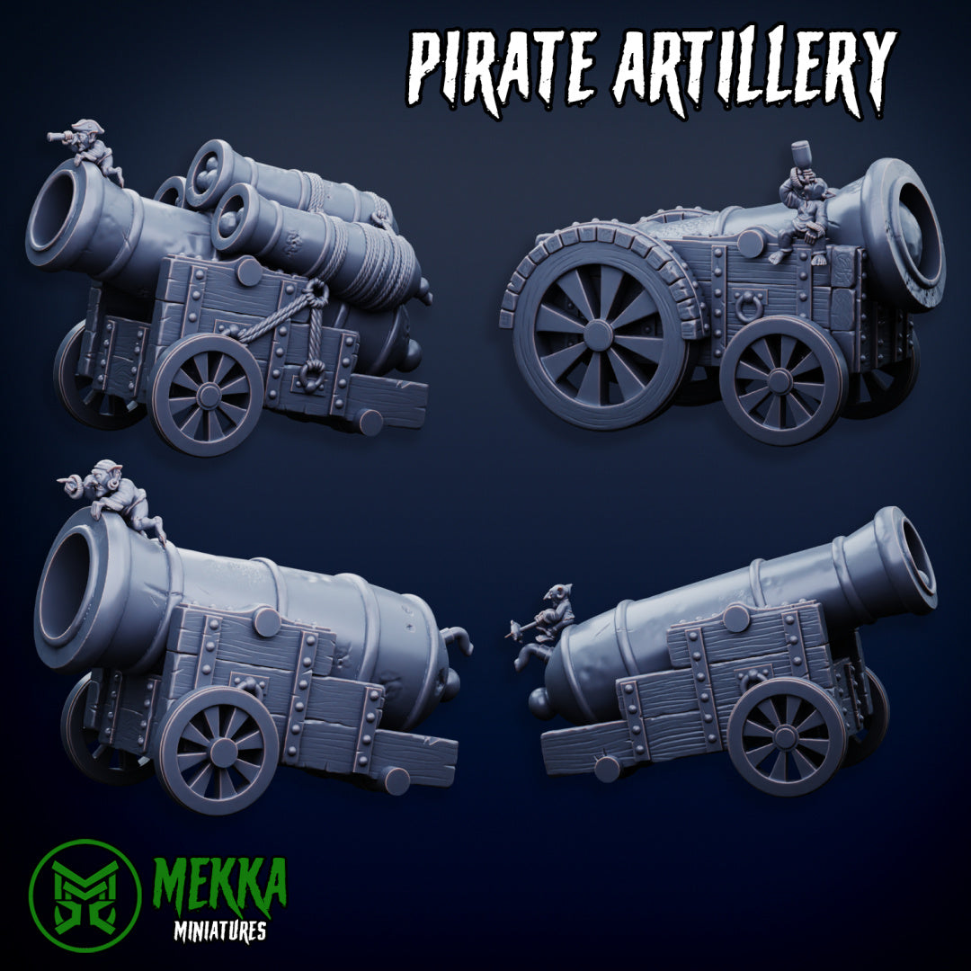 Goblin Pirate Artillery for Greenskins Collectors Sculpted by Mekka Miniatures for Tabletop Games, Dioramas and Statues