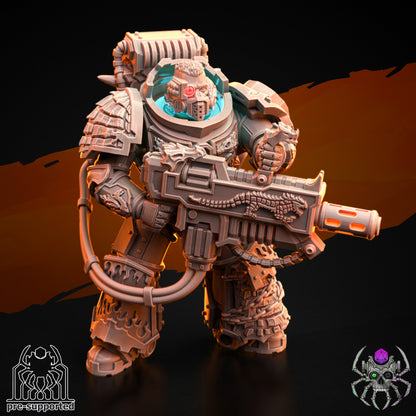 Battle Brothers Flame Lizard Destroyers Squad Space Knight Dragon Marine Support Sculpted by 8 Leg Miniatures and Available in 40mm (28mm-32mm scale)!