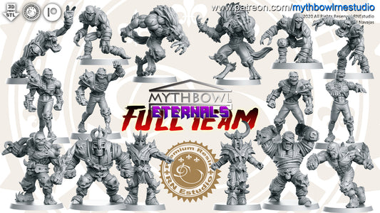 Eternals Necromancy Fantasy Football Team by RN Studios for Tabletop Games, Dioramas and Statues