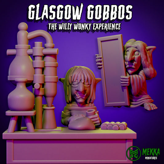 Glasgow Gobbos Experience Meme Goblins Sculpted by Mekka Miniatures for Tabletop Games, Dioramas and Statues Available in 15mm, 20mm, 28,, 32mm, heroic, 54mm and 75mm statue scale!