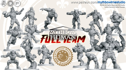 Human Fantasy Football Team by RN Studios for Tabletop Games, Dioramas and Statues