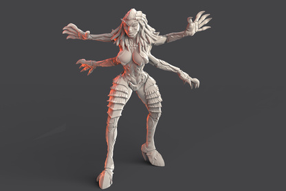 Barbarian Wild Hive Queen (large monster) by 3D Printing Samurai for Tabletop Games, Dioramas and Statues, Just over 50mm to to eye level