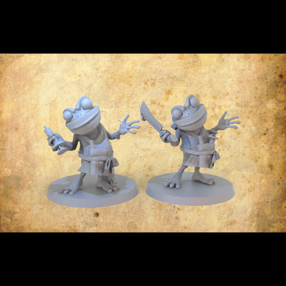 Frog and Toad Fantasy Football Team Sculpted by Crazy Mushroom Studio for Tabletop Games, Dioramas and Statues. Full Team, Boosters and More!