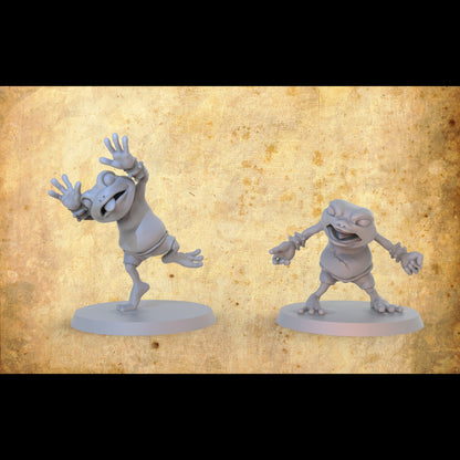 Frog and Toad Fantasy Football Team Sculpted by Crazy Mushroom Studio for Tabletop Games, Dioramas and Statues. Full Team, Boosters and More!